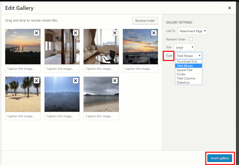 choosing jetpack tiled gallery type